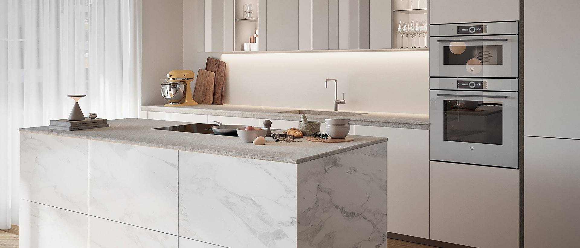 Penisola della Cucina di un Appartamento di Tower Eden