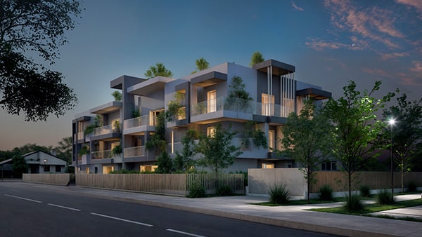 Render Notturno Nuovo Progetto Tower Pedrengo