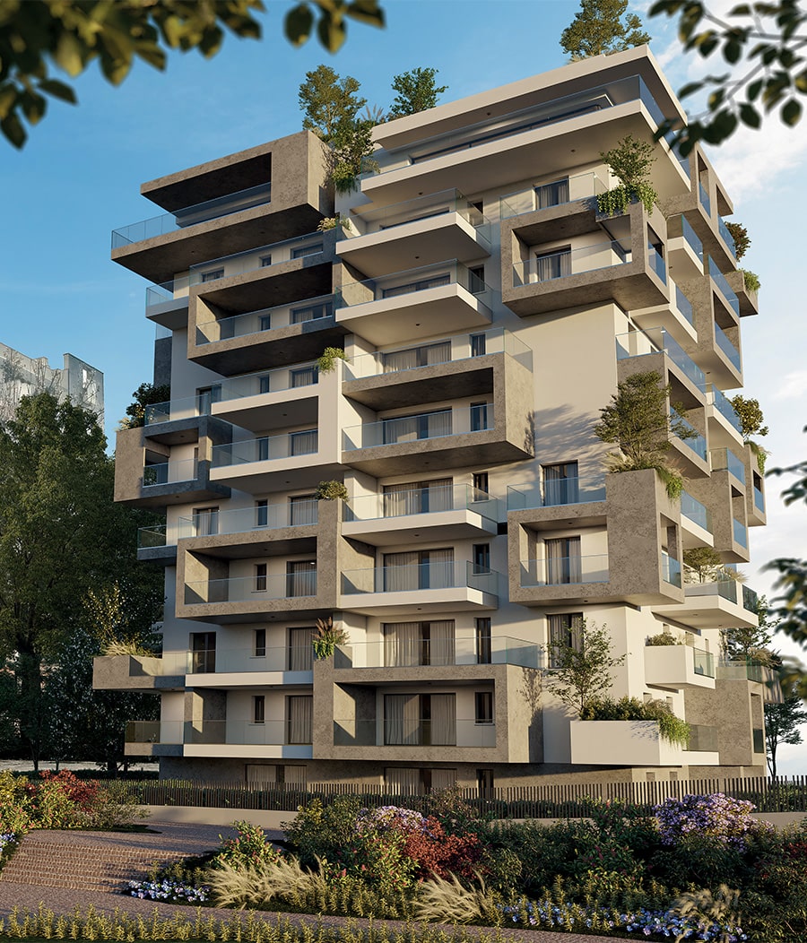 Palazzina di Tower Eden con Bosco Verticale