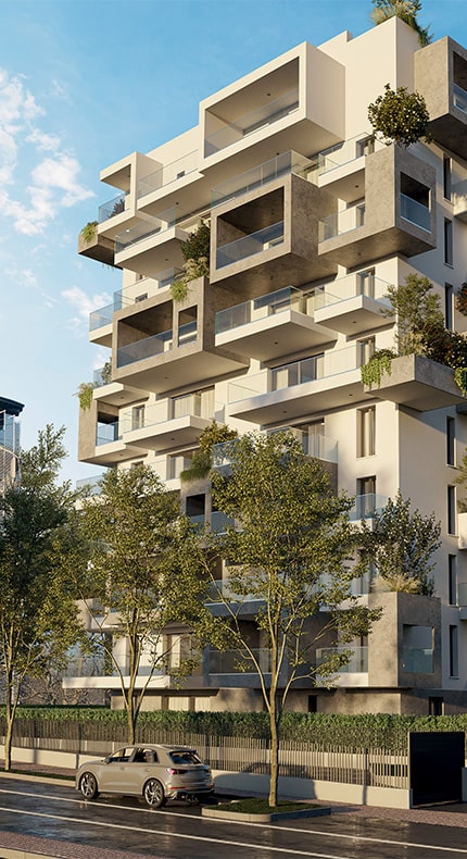 Render del Nuovo Progetto Residenziale Tower Eden a Nembro
