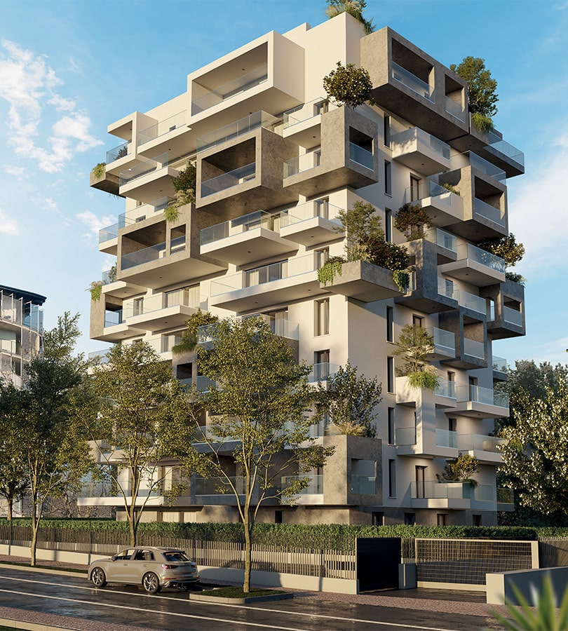 Render del Nuovo Progetto Residenziale Tower Eden a Nembro