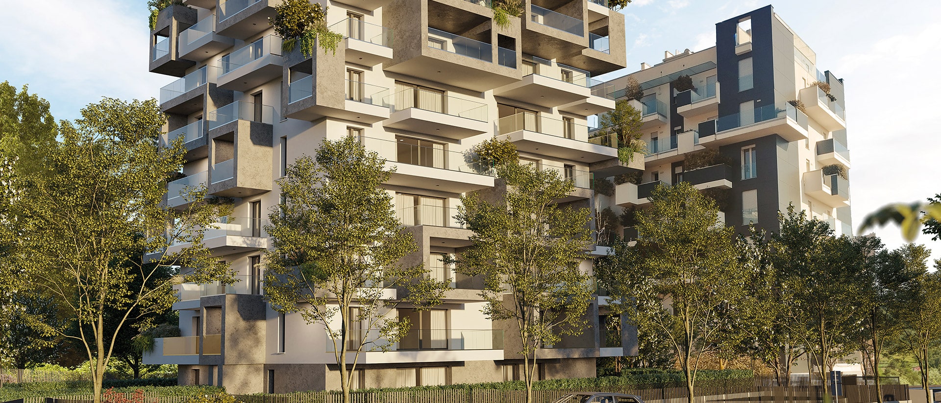 Render del Nuovo Progetto Residenziale Tower Eden a Nembro